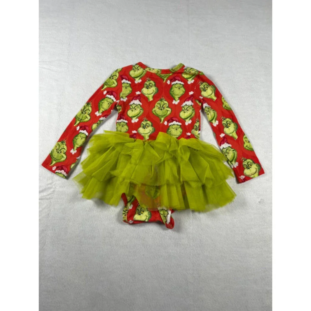 Posh Peanut “The Grinch” Girls-Baby Onesie/Bodysuit (Size 12-18M)